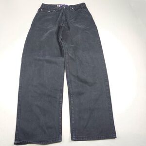 Vtg 90s Y2K Levi's SilverTab Black Denim Baggy Mega Wide Leg Jeans Skater